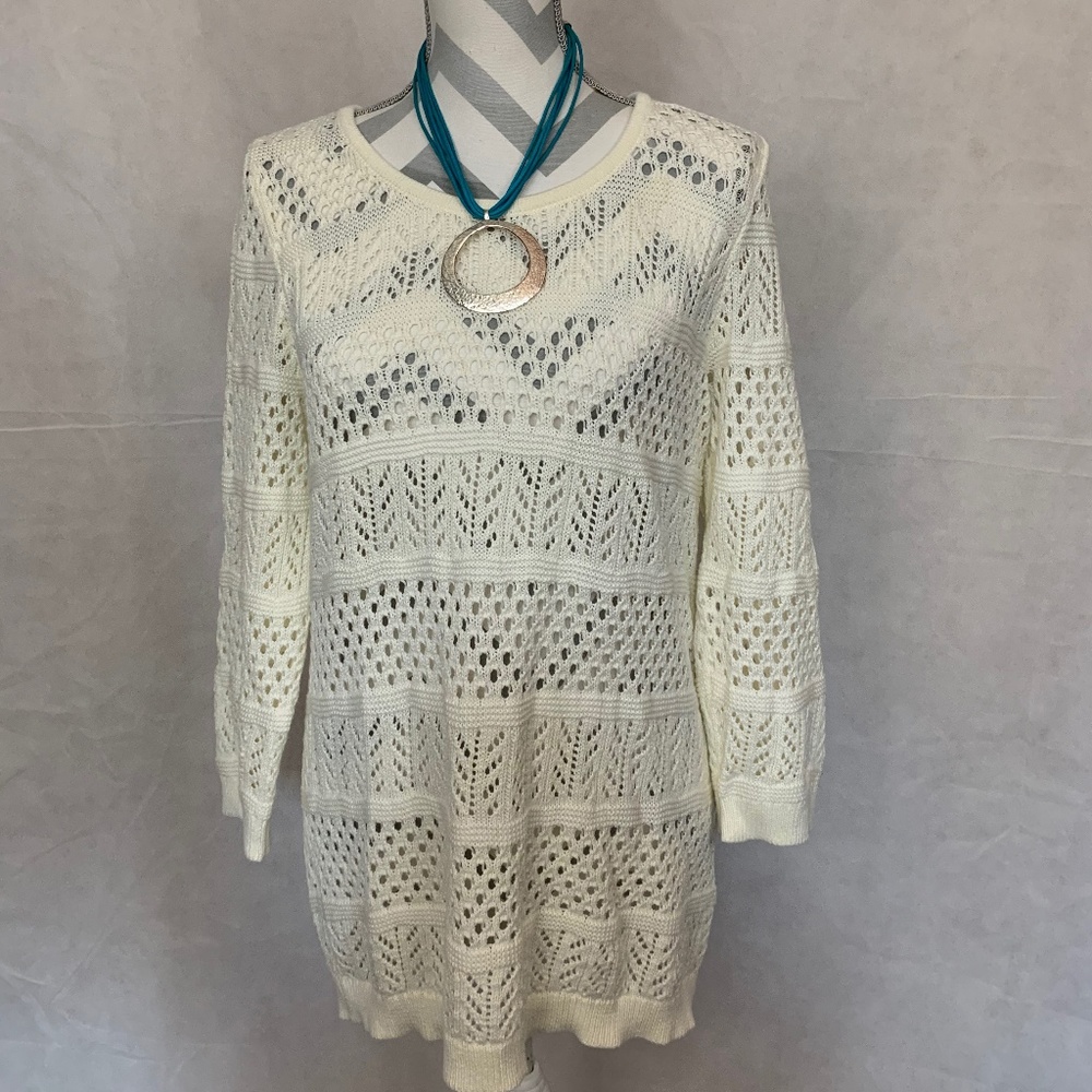 Ann Taylor Loft Cream Sweater